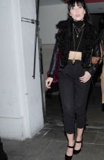 DIASY LOWE, OTI MABUSE and LOUISE REDKNAPP Night Out in London 02/24/2017