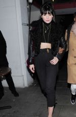 DIASY LOWE, OTI MABUSE and LOUISE REDKNAPP Night Out in London 02/24/2017