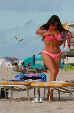 ELISA SCHEFFLER and CLAUDIA ROMANI in Bikinis at a Beach in Miami 02/07/2017