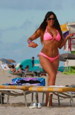 ELISA SCHEFFLER and CLAUDIA ROMANI in Bikinis at a Beach in Miami 02/07/2017