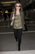 ELIZABETH HURLEY at Los Angeles International Airport 02/20/2017