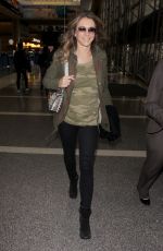 ELIZABETH HURLEY at Los Angeles International Airport 02/20/2017