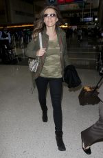 ELIZABETH HURLEY at Los Angeles International Airport 02/20/2017