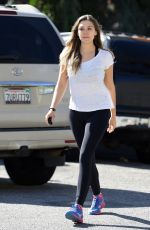 ELIZABETH OLSEN arrives at a Gym in Los Angeles 02/03/2017