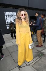 ELLA EYRE at Teatum Jones Fashion Show at London Fashion Week 02/17/2017