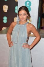 ELLA PURNELL at Bafta 2017 Awards in London 02/12/2017