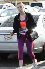 ELLE FANNING Heading to a Gym in LOs Angeles 02/02/2017