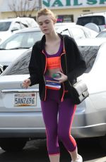 ELLE FANNING Heading to a Gym in LOs Angeles 02/02/2017