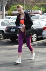 ELLE FANNING Heading to a Gym in LOs Angeles 02/02/2017