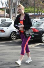 ELLE FANNING Heading to a Gym in LOs Angeles 02/02/2017