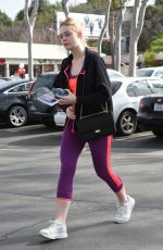 ELLE FANNING Heading to a Gym in LOs Angeles 02/02/2017