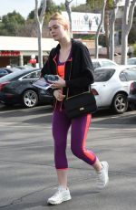 ELLE FANNING Heading to a Gym in LOs Angeles 02/02/2017