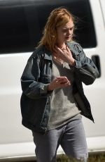 ELLE FANNING in Bikini on the Set of 