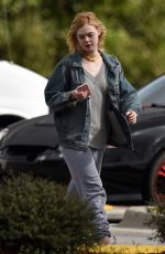 ELLE FANNING in Bikini on the Set of 