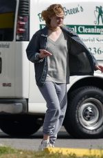 ELLE FANNING in Bikini on the Set of 