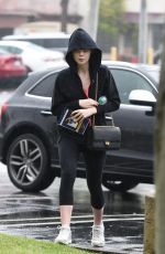 ELLE FANNING in Hoodies Out in Los Angeles 02/03/2017