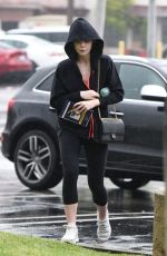 ELLE FANNING in Hoodies Out in Los Angeles 02/03/2017