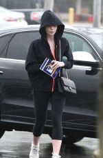 ELLE FANNING in Tank Top at a Gym in Studio City 02/03/2017