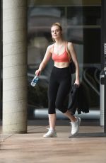 ELLE FANNING in Tank Top at a Gym in Studio City 02/03/2017