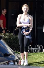 ELLE FANNING Leaves a Gym in Los Angeles 02/01/2017