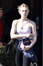 ELLE FANNING Leaves a Gym in Los Angeles 02/01/2017
