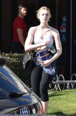 ELLE FANNING Leaves a Gym in Los Angeles 02/01/2017