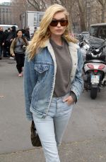 ELSA HOSK Arrives at Max Mara Fashion Show in Milan 02/23/2017