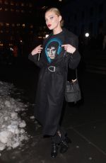 ELSA HOSK Arrives at Philipp Plein Fashion Show in New York 02/13/2017