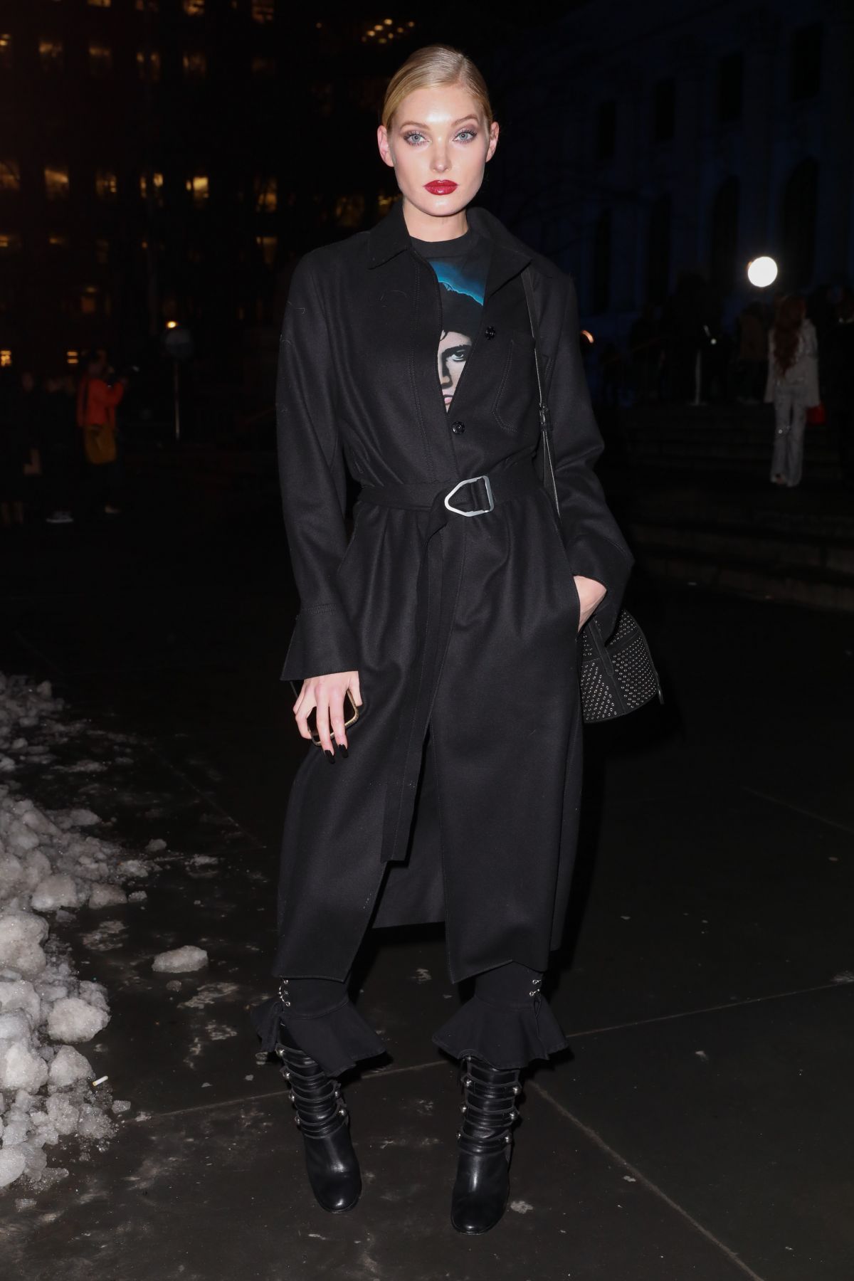 ELSA HOSK Arrives at Philipp Plein Fashion Show in New York 02/13/2017 ...