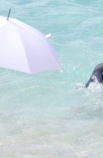 ELSA HOSK on the Set of a Photoshoot in St. Barts 02/18/2017