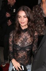EMILY RATAJKOWSKI at Mr. Chow Restaurant in Beverly Hills 02/23/2017