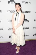 EMILY ROBINSON at Vanity Fair and L’Oreal Paris Toast to Young Hollywood in West Hollywood 02/21/2017