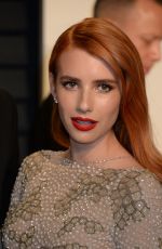 EMMA ROBERTS at 2017 Vanity Fair Oscar Party in Beverly Hills 02/26/2017