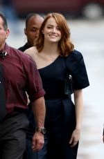 EMMA STONE Arrives at Jimmy Kimmel Live Studios in Hollywood 02/06/2017