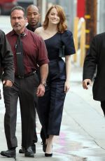 EMMA STONE Arrives at Jimmy Kimmel Live Studios in Hollywood 02/06/2017