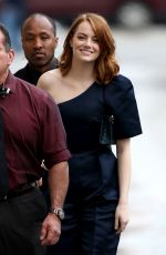 EMMA STONE Arrives at Jimmy Kimmel Live Studios in Hollywood 02/06/2017
