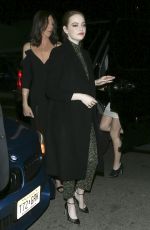EMMA STONE Arrives at Women in Film Pre-oscar Party in Los Angeles 02/24/2017