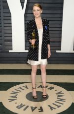 EMMA STONE at 2017 Vanity Fair Oscar Party in Beverly Hills 02/26/2017