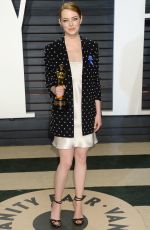 EMMA STONE at 2017 Vanity Fair Oscar Party in Beverly Hills 02/26/2017