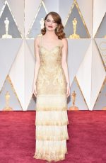 EMMA STONE at 89th Annual Academy Awards in Hollywood 02/26/2017