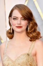 EMMA STONE at 89th Annual Academy Awards in Hollywood 02/26/2017