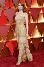EMMA STONE at 89th Annual Academy Awards in Hollywood 02/26/2017