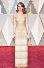 EMMA STONE at 89th Annual Academy Awards in Hollywood 02/26/2017