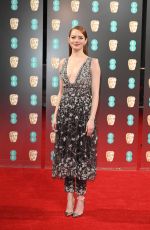 EMMA STONE at Bafta 2017 Awards in London 02/12/2017