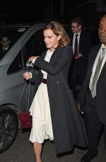 EMMA WATSON Arrives at Beauty and the Beast Premiere After Party in London 02/23/2017