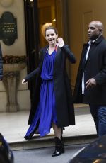 EMMA WATSON Leaves Her Hotel in Paris 02/20/2017