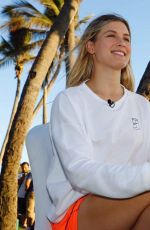 EUGENIE BOUCHARD on the Set of a Photoshoot at a Beach in Acapulco 02/26/2017