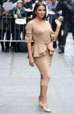 EVA LONGORIA Arrives at The View in New York 02/22/2017