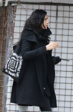 FAMKE JANSSEN Out and About in New York 01/31/2017