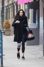 FAMKE JANSSEN Out and About in New York 01/31/2017